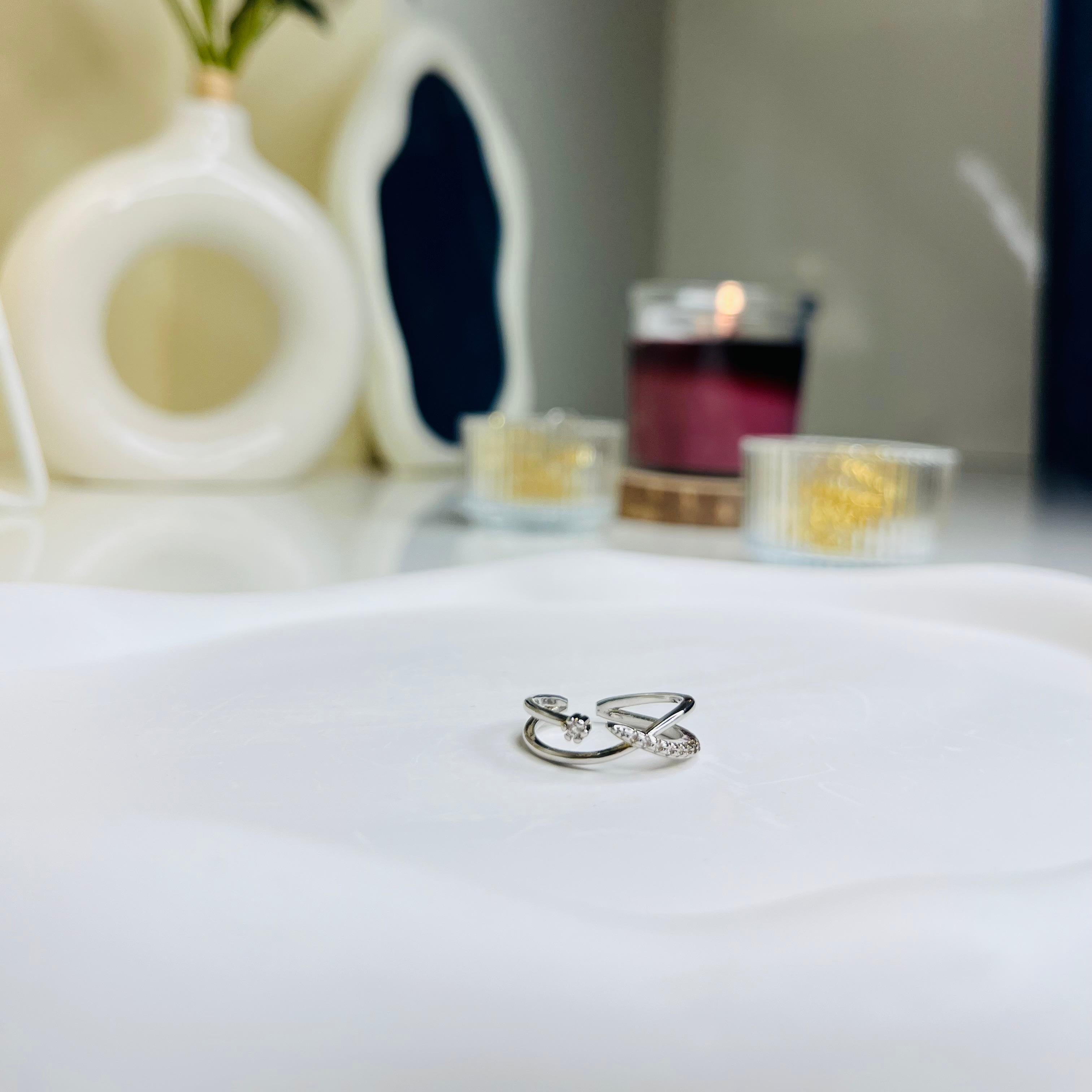Eclipse Curve Silver Ring