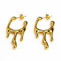 Liquid Gold Statement Hoops