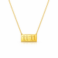11:11 Manifestation Gold Bar Necklace
