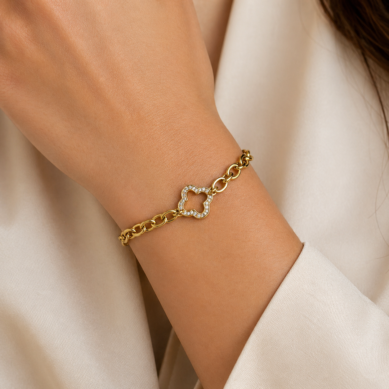 Celeste Clover Diamond Bracelet