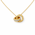 Roman Orbit Interlocking Pendant Necklace
