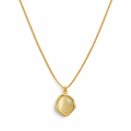 Gold Pearl Pendant Necklace