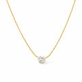 Dainty Solitaire Pendant Necklace