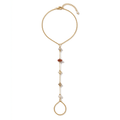 Gold Pearl Hand Chain