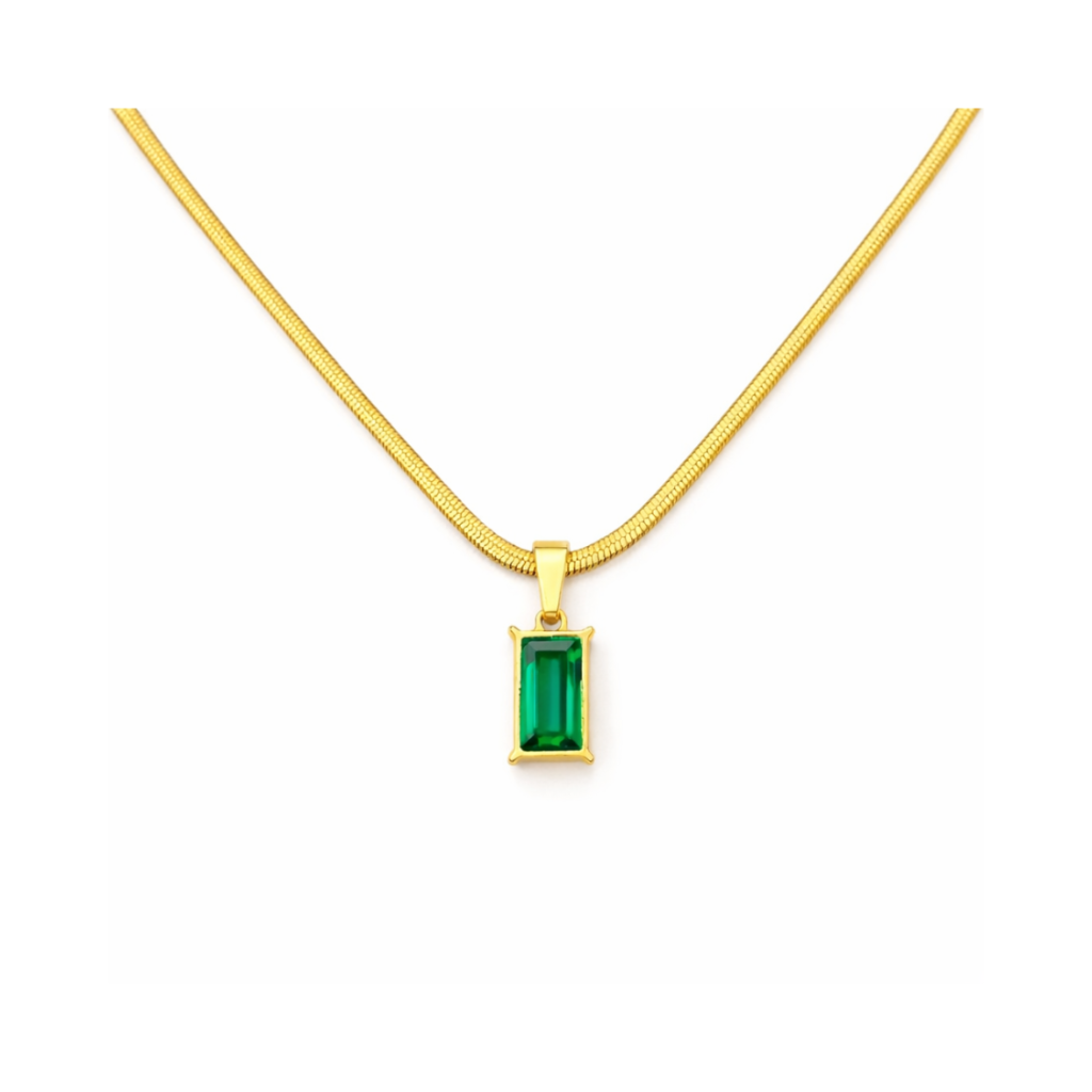 Emerald Radiance Pendant Necklace
