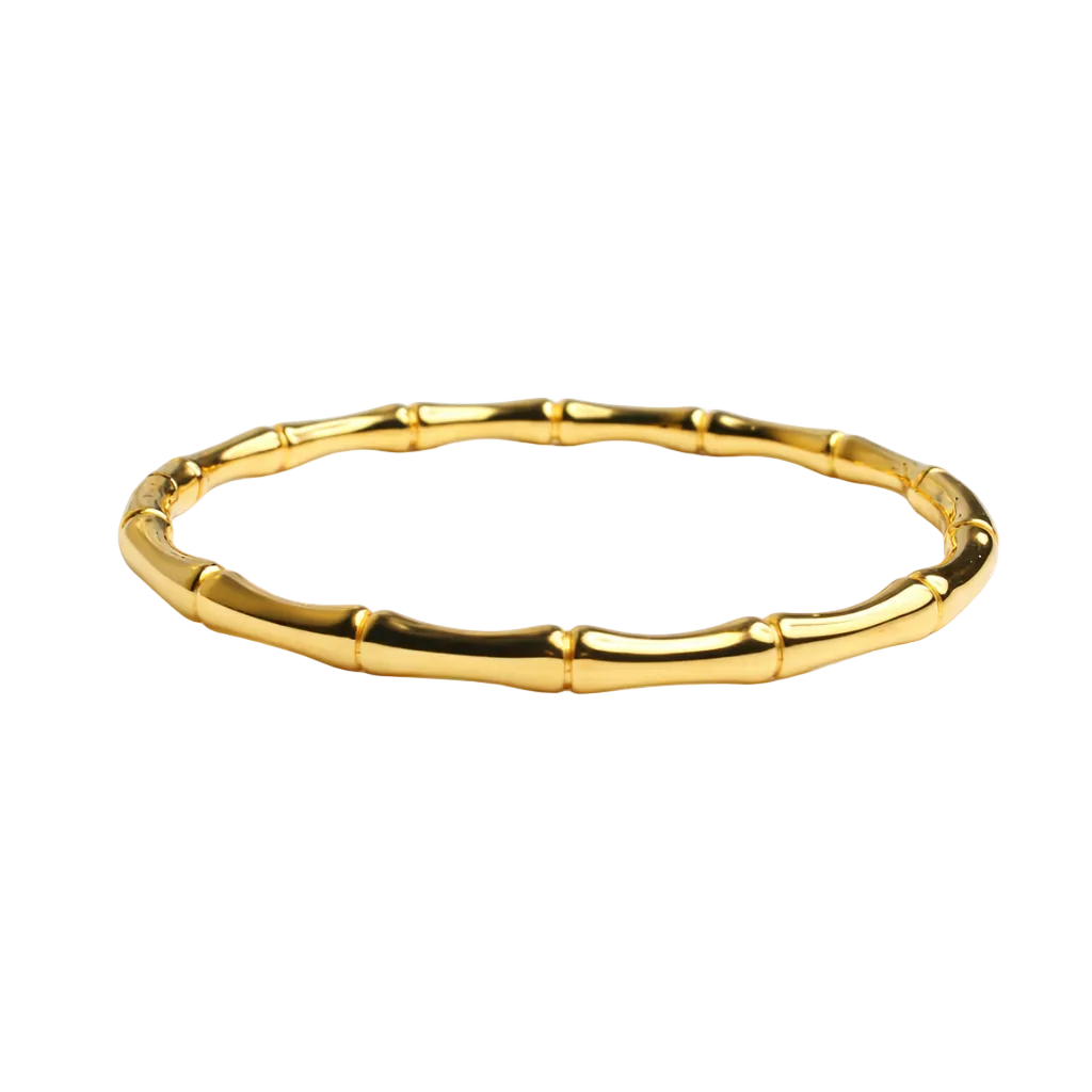 Heritage Gold Bamboo Bracelet
