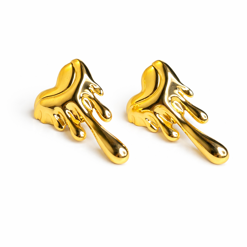 Heart Flow Drop Earrings