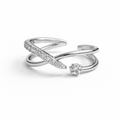 Eclipse Curve Silver Ring