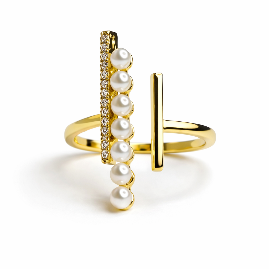 Luna Pearl Statement Ring