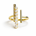 Luna Pearl Statement Ring
