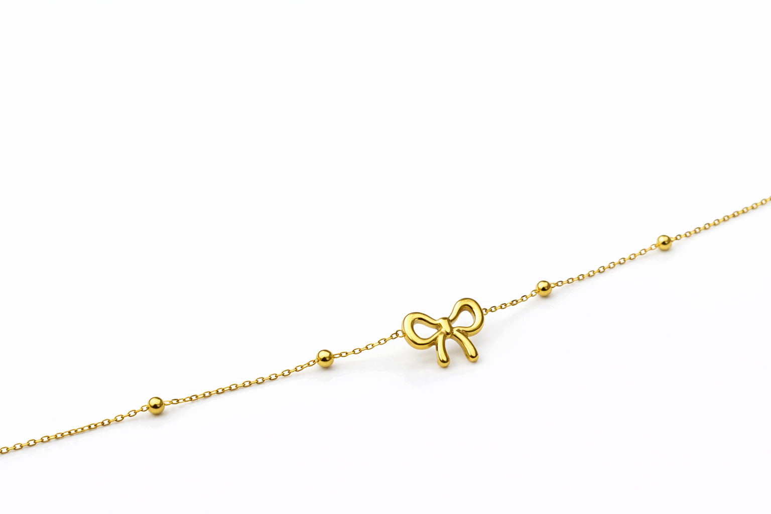 Bow Charm Anklet