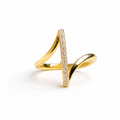 Nova Open Gold Ring