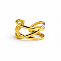 Golden Infinity Twist Ring