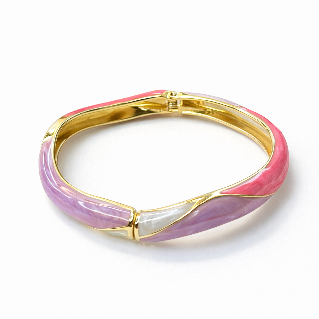 Pastel Enamel Luxe Bangle
